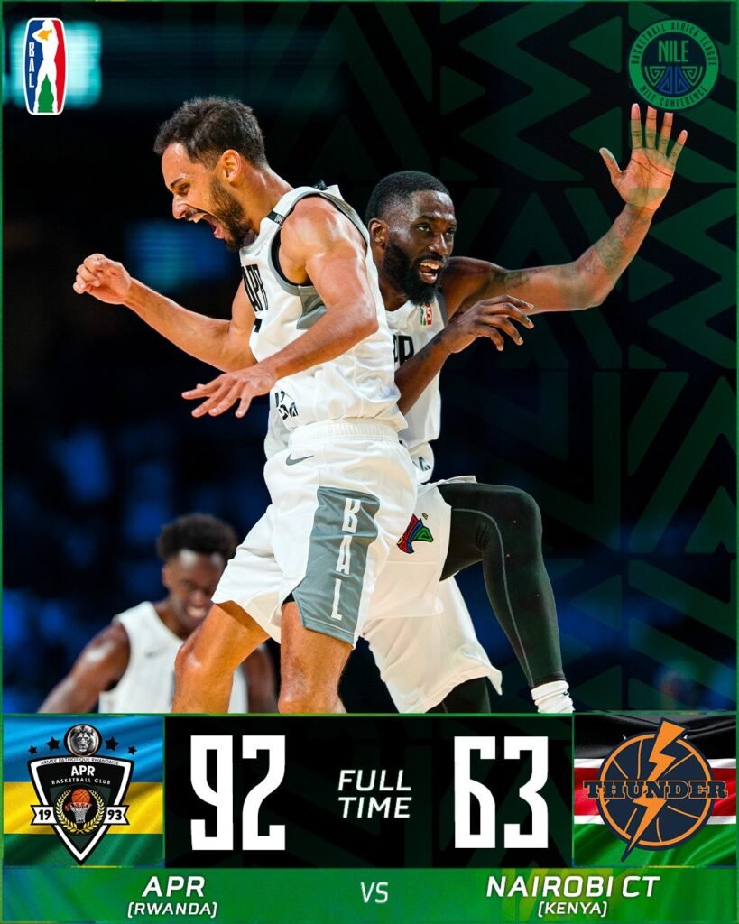 APR BBC crushes Nairobi City Thunder in BAL Nile Conference opener in Kigali APR BBC crushes Nairobi City Thunder in BAL Nile Conference opener in Kigali